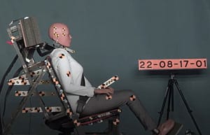 Slide 1 - The World's First Woman Dummy is being used in Sweden for Crash Testing (source_ BBC News)