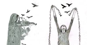 Afghanistan Voices. Sisters Speak Through Art as Taliban Shuts Off Internet