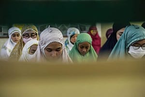 Slide 1 Muslim Women in Indonesia Ignite Change (source_ Algi Febri Sugita—SOPA_LightRocket_Getty Images)