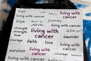 Cancer starts as a word, but it lives on as an echo
