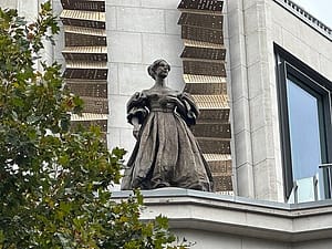 Lovelace statue in Millbank, City of Westminster, London
