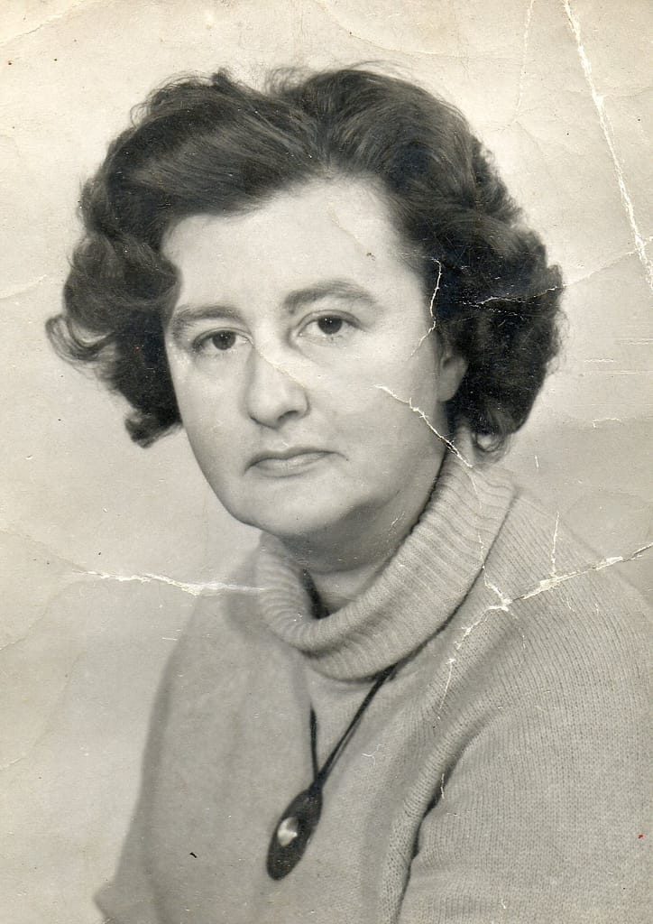 Photograph taken of June Almeida in 1968. Credit Joyce Almeida.