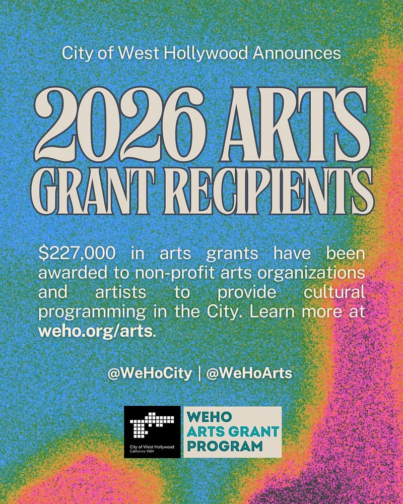 Women’s Voices Now (WVN) is honored to be recognized as a multi-year grantee of the City of West Hollywood’s 2026 Arts Grant Program. The City awarded $227,000 to 39 Los Angeles County-based artists and nonprofit organizations that advance creativity, inclusion, and cultural equity. Through this partnership, WVN continues its commitment to empowering filmmakers and artists who use their voices to drive social change. The City of West Hollywood’s support enables WVN to expand access to impactful films, workshops, and storytelling programs that elevate women’s perspectives across the globe. The announcement was made during the City Council’s October 20, 2025 meeting and reflects West Hollywood’s ongoing investment in accessible, community-centered arts programming. Read the full announcement from the City of West Hollywood here .