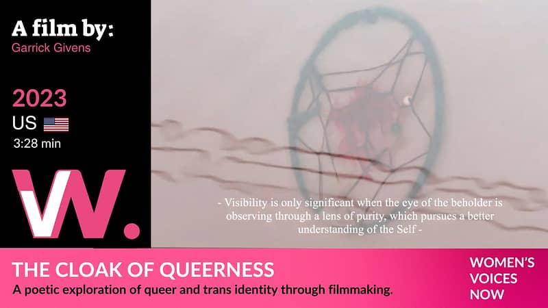 A poetic exploration of queer and trans identity through avant-garde filmmaking. Garrick Givens | United States | 2023 | 3:28 min