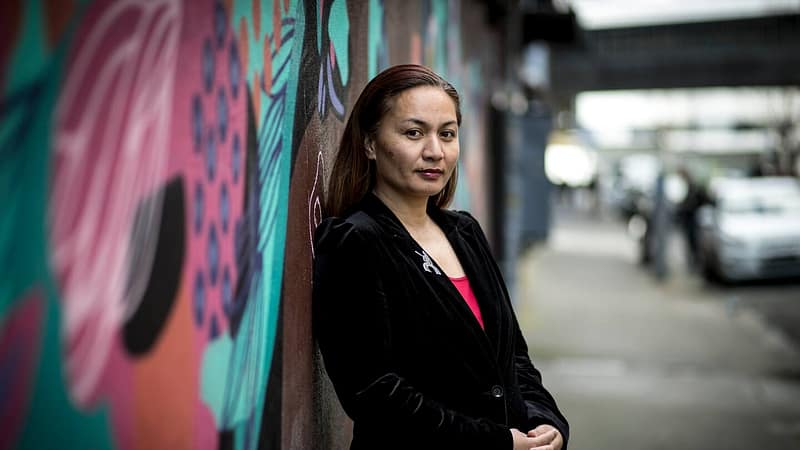 Marama Davidson says Parliament needs more mums as they're leaders and grass-roots connected. Photo - Dean Purcell