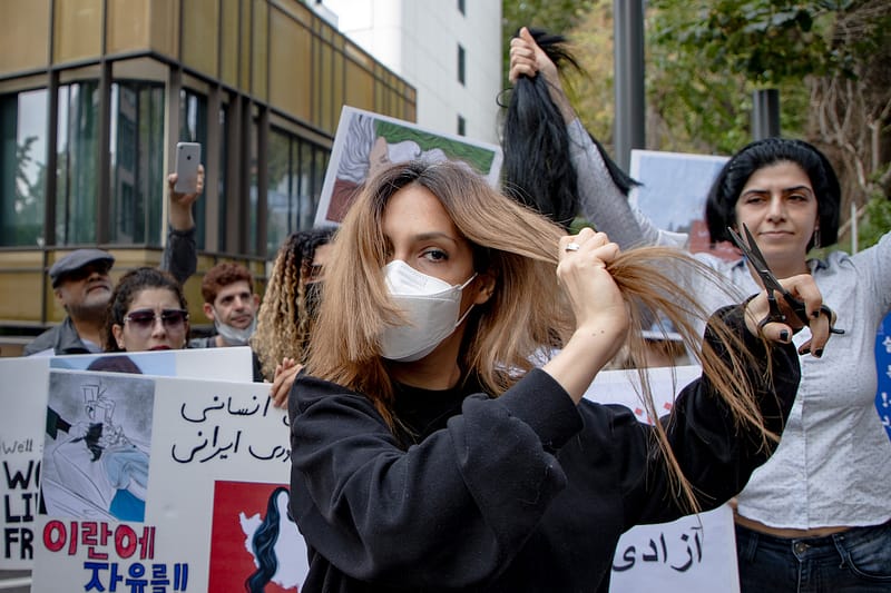 Demonstrators Protest Against Death Of Mahsa Amini In South Korea
