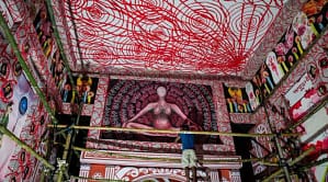 Durga Puja Pandal Festival Breaks Menstruation Taboos in Kolkata