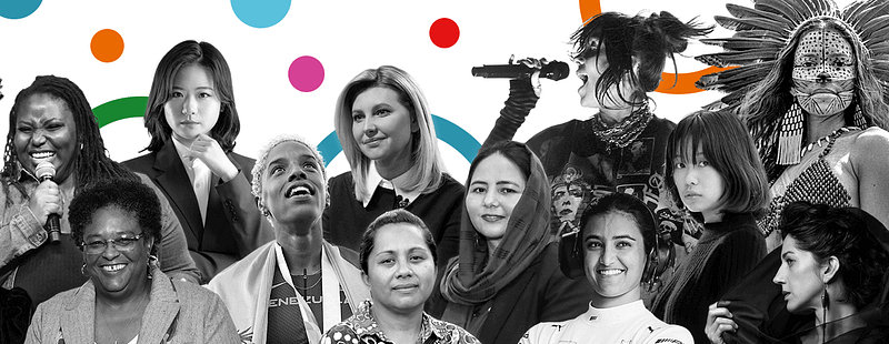 Slide 1 - 6 of the Top 100 Influential Women Today b2